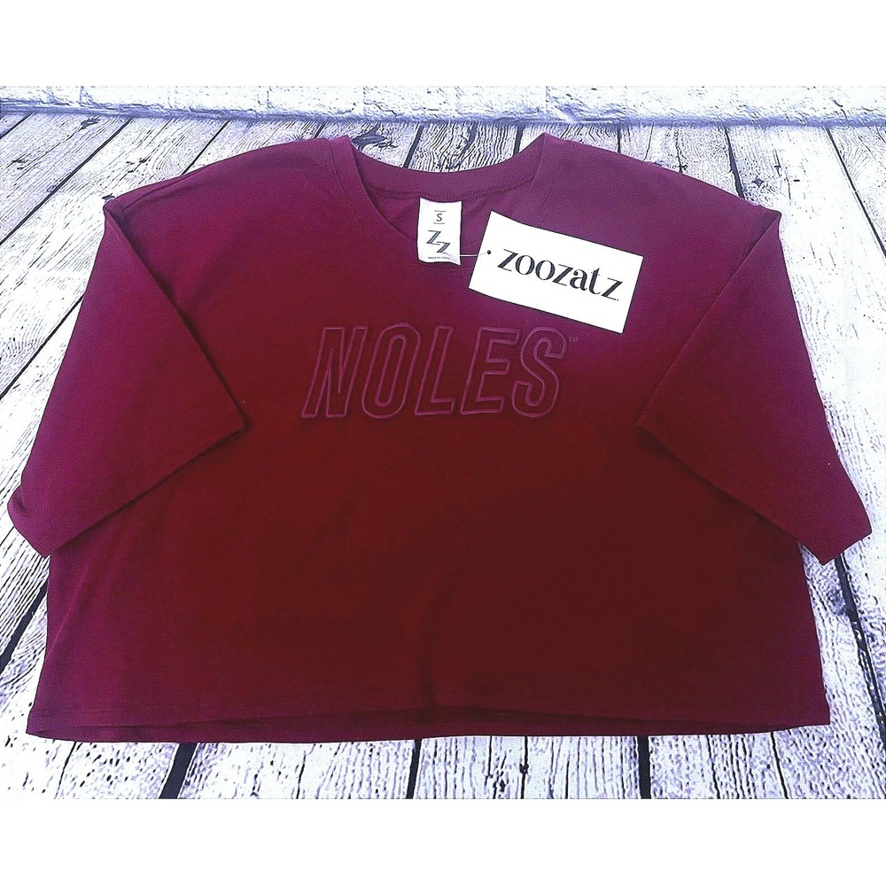 ZooZatz Noles Florida State Seminoles Cropped Tshirt NWTs Small
